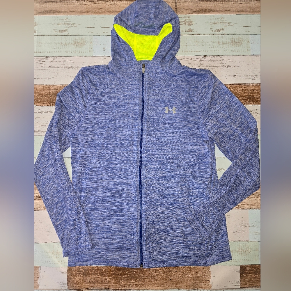 Under Armour Heat Gear Full Zip Long Sleeve Hooded Shirt (US Medium)